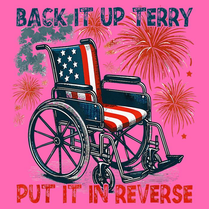 Back It Up Terry Put It In Reverse Fireworks Fun 4th Of July Stripe Pom Pom Beanie