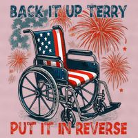 Back It Up Terry Put It In Reverse Fireworks Fun 4th Of July 25L Jumbo Tote