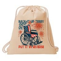 Back It Up Terry Put It In Reverse Fireworks Fun 4th Of July Drawstring Bag