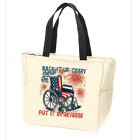 Back It Up Terry Put It In Reverse Fireworks Fun 4th Of July Zip Tote Bag