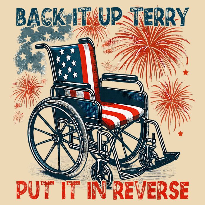 Back It Up Terry Put It In Reverse Fireworks Fun 4th Of July Zip Tote Bag