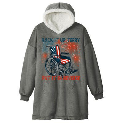 Back It Up Terry Put It In Reverse Fireworks Fun 4th Of July Hooded Wearable Blanket
