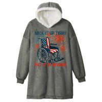 Back It Up Terry Put It In Reverse Fireworks Fun 4th Of July Hooded Wearable Blanket