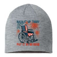 Back It Up Terry Put It In Reverse Fireworks Fun 4th Of July Sustainable Beanie