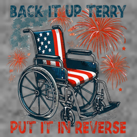 Back It Up Terry Put It In Reverse Fireworks Fun 4th Of July Tall Hoodie