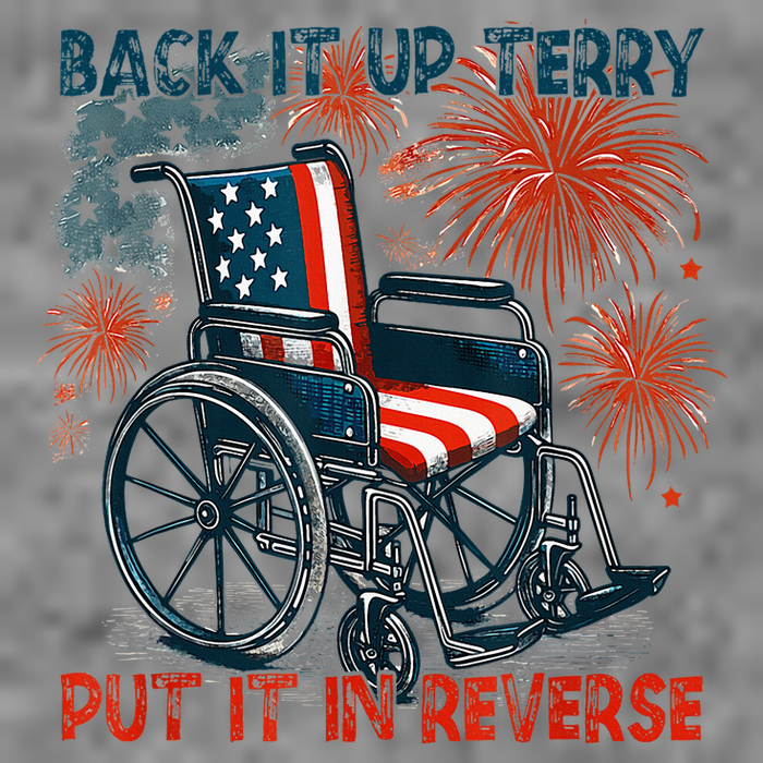 Back It Up Terry Put It In Reverse Fireworks Fun 4th Of July Tall Hoodie