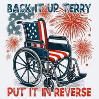 Back It Up Terry Put It In Reverse Fireworks Fun 4th Of July Sueded Cloud Jersey T-Shirt