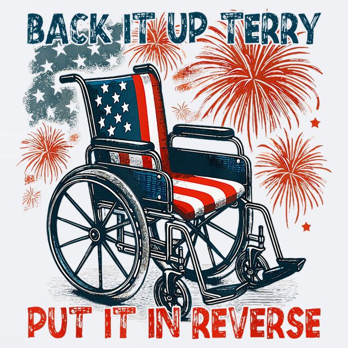 Back It Up Terry Put It In Reverse Fireworks Fun 4th Of July Sueded Cloud Jersey T-Shirt