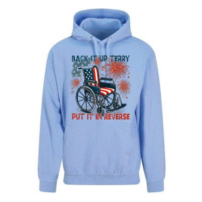 Back It Up Terry Put It In Reverse Fireworks Fun 4th Of July Unisex Surf Hoodie