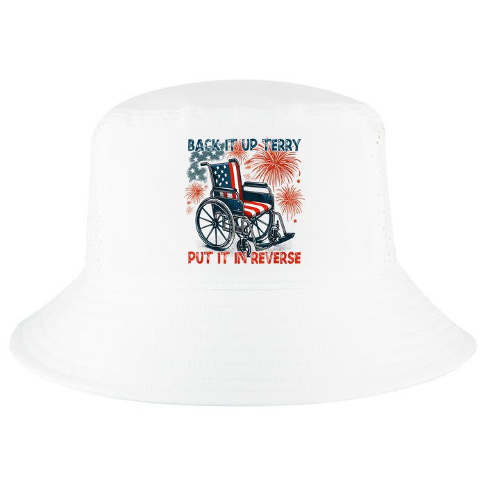 Back It Up Terry Put It In Reverse Fireworks Fun 4th Of July Cool Comfort Performance Bucket Hat
