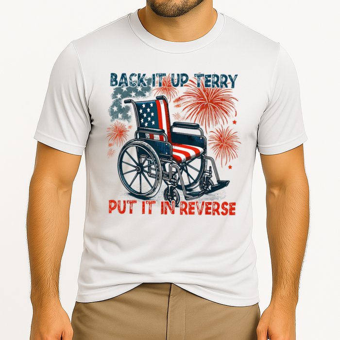 Back It Up Terry Put It In Reverse Fireworks Fun 4th Of July Performance Shirt