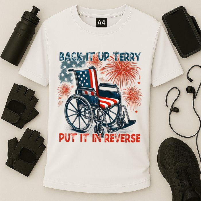 Back It Up Terry Put It In Reverse Fireworks Fun 4th Of July Performance Shirt