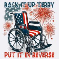 Back It Up Terry Put It In Reverse Fireworks Fun 4th Of July T-Shirt