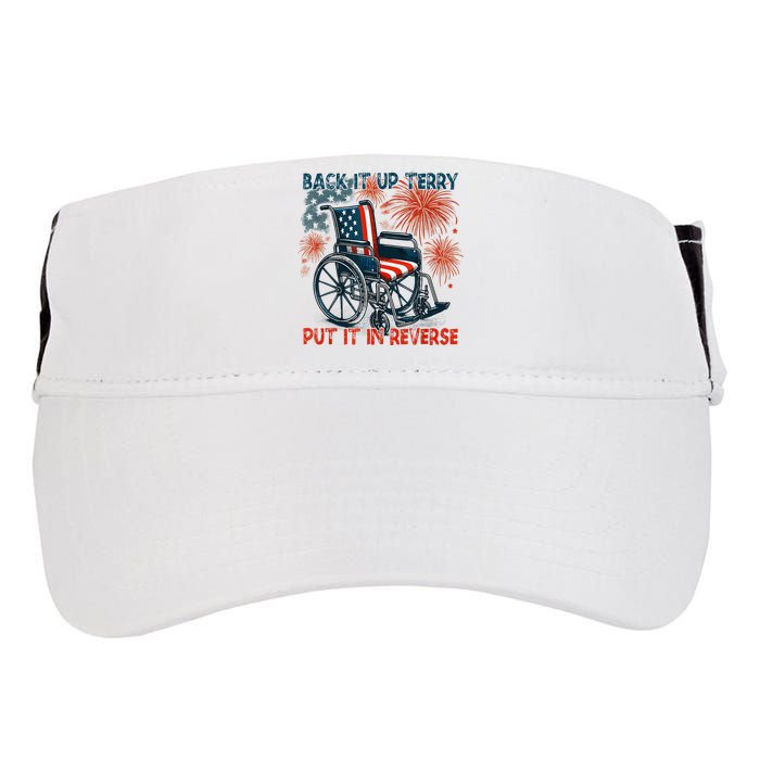 Back It Up Terry Put It In Reverse Fireworks Fun 4th Of July Adult Drive Performance Visor