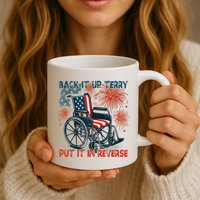 Back It Up Terry Put It In Reverse Fireworks Fun 4th Of July Mug