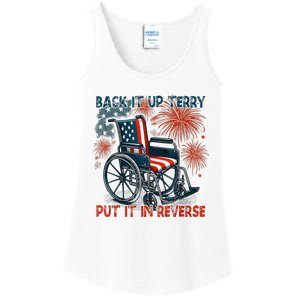 Back It Up Terry Put It In Reverse Fireworks Fun 4th Of July Ladies Essential Tank