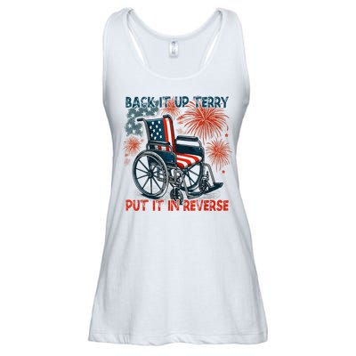 Back It Up Terry Put It In Reverse Fireworks Fun 4th Of July Ladies Essential Flowy Tank