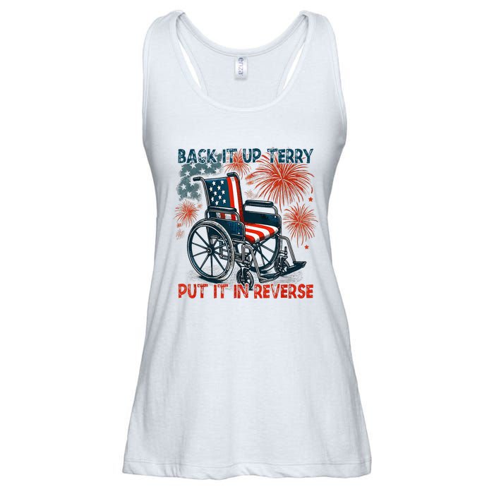 Back It Up Terry Put It In Reverse Fireworks Fun 4th Of July Ladies Essential Flowy Tank