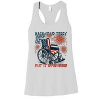 Back It Up Terry Put It In Reverse Fireworks Fun 4th Of July Women's Racerback Tank