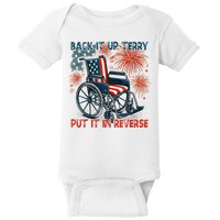 Back It Up Terry Put It In Reverse Fireworks Fun 4th Of July Baby Bodysuit