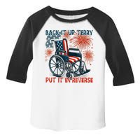 Back It Up Terry Put It In Reverse Fireworks Fun 4th Of July Toddler Fine Jersey T-Shirt