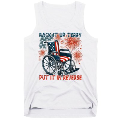 Back It Up Terry Put It In Reverse Fireworks Fun 4th Of July Tank Top