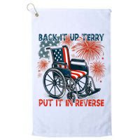 Back It Up Terry Put It In Reverse Fireworks Fun 4th Of July Golf Towel