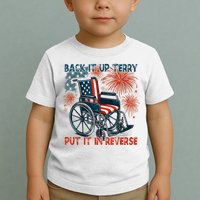 Back It Up Terry Put It In Reverse Fireworks Fun 4th Of July Toddler T-Shirt