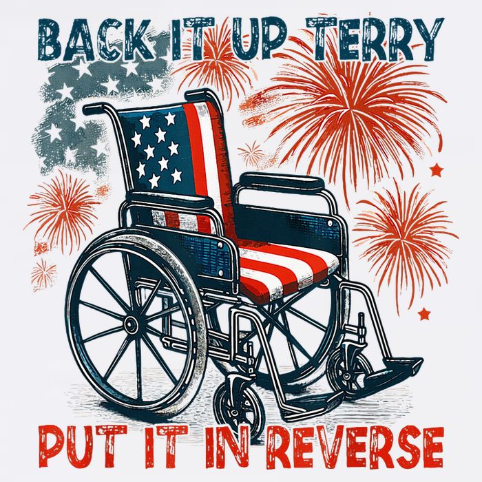 Back It Up Terry Put It In Reverse Fireworks Fun 4th Of July Microfiber Hand Towel