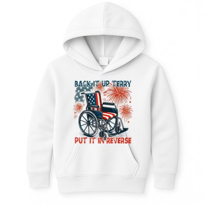 Back It Up Terry Put It In Reverse Fireworks Fun 4th Of July Kids Hoodie
