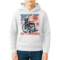 Back It Up Terry Put It In Reverse Fireworks Fun 4th Of July Kids Hoodie