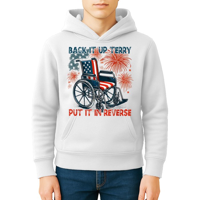 Back It Up Terry Put It In Reverse Fireworks Fun 4th Of July Kids Hoodie