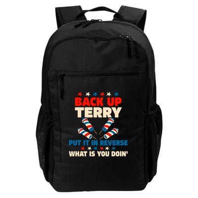 Back It Up Terry Put It In Reverse July 4th Fireworks Terry Patriotic Daily Commute Backpack