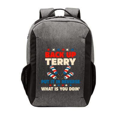 Back It Up Terry Put It In Reverse July 4th Fireworks Terry Patriotic Vector Backpack