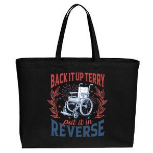 Back It Up Terry Put It In Reverse Firework 4th Of July Cotton Canvas Jumbo Tote