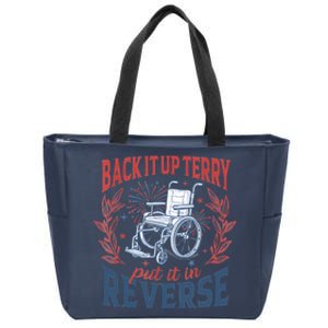 Back It Up Terry Put It In Reverse Firework 4th Of July Zip Tote Bag