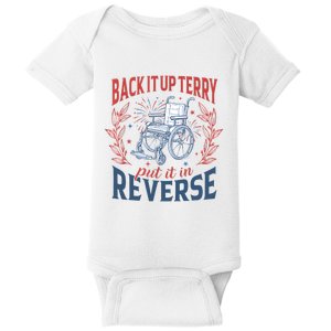 Back It Up Terry Put It In Reverse Firework 4th Of July Baby Bodysuit