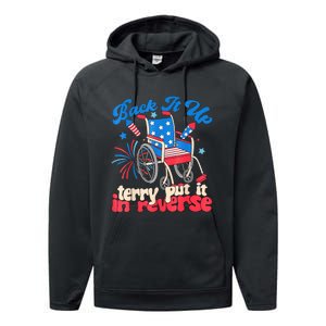 Back It Up Terry Put It In Reverse Firework 4th Of July Performance Fleece Hoodie