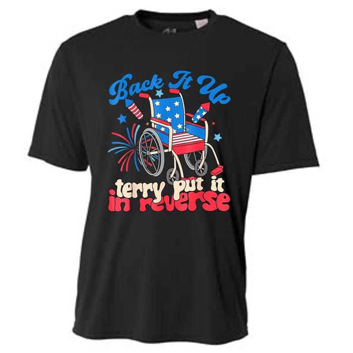 Back It Up Terry Put It In Reverse Firework 4th Of July Cooling Performance Crew T-Shirt