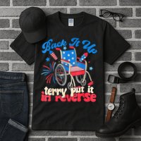 Back It Up Terry Put It In Reverse Firework 4th Of July Tall T-Shirt
