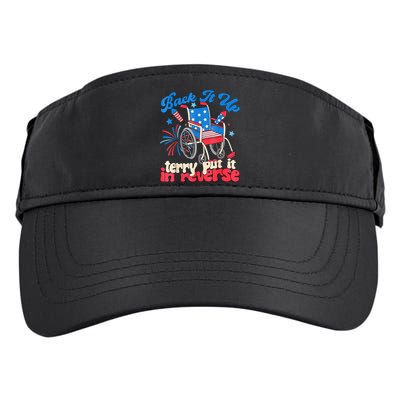 Back It Up Terry Put It In Reverse Firework 4th Of July Adult Drive Performance Visor