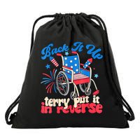 Back It Up Terry Put It In Reverse Firework 4th Of July Drawstring Bag