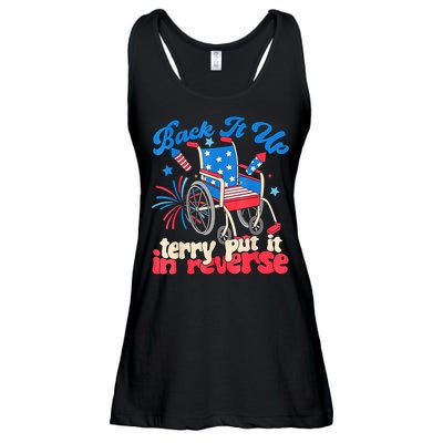 Back It Up Terry Put It In Reverse Firework 4th Of July Ladies Essential Flowy Tank