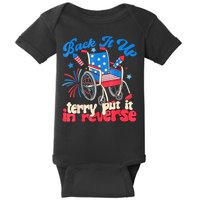 Back It Up Terry Put It In Reverse Firework 4th Of July Baby Bodysuit