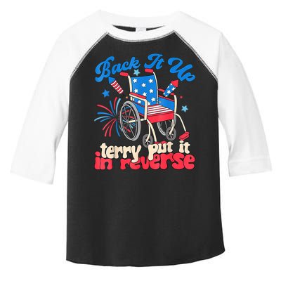 Back It Up Terry Put It In Reverse Firework 4th Of July Toddler Fine Jersey T-Shirt