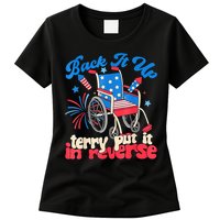 Back It Up Terry Put It In Reverse Firework 4th Of July Womens T-Shirt