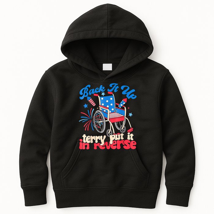 Back It Up Terry Put It In Reverse Firework 4th Of July Kids Hoodie