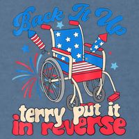 Back It Up Terry Put It In Reverse Firework 4th Of July Garment-Dyed Sweatshirt