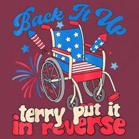 Back It Up Terry Put It In Reverse Firework 4th Of July 16oz Travel Tumbler