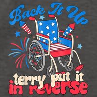 Back It Up Terry Put It In Reverse Firework 4th Of July Vector Backpack